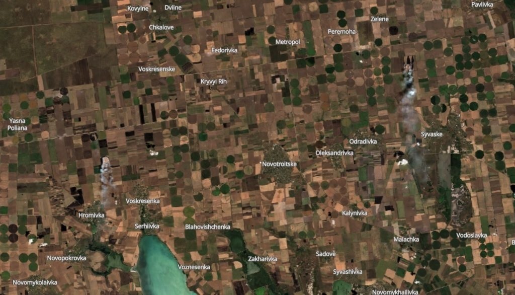 Степові пожежі в Херсонській обл., 08.08.2023 р
